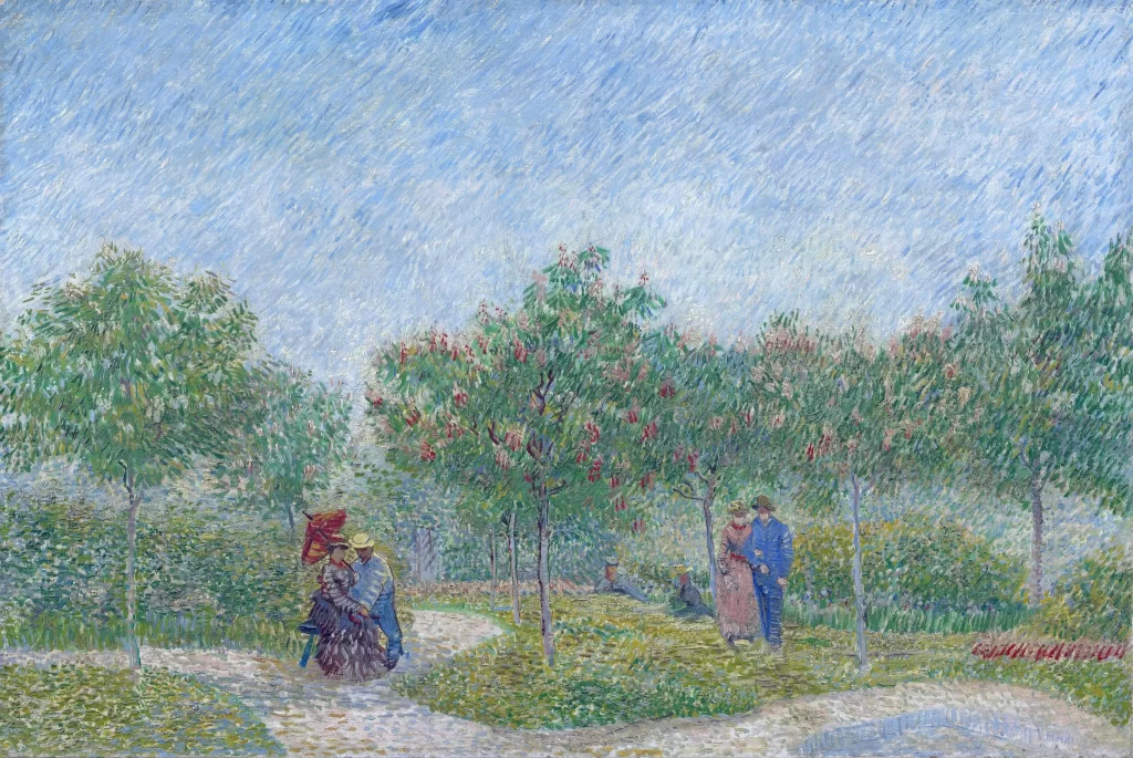 Courting Couples in the Voyer dArgenson Park in Asnieres Van Gogh