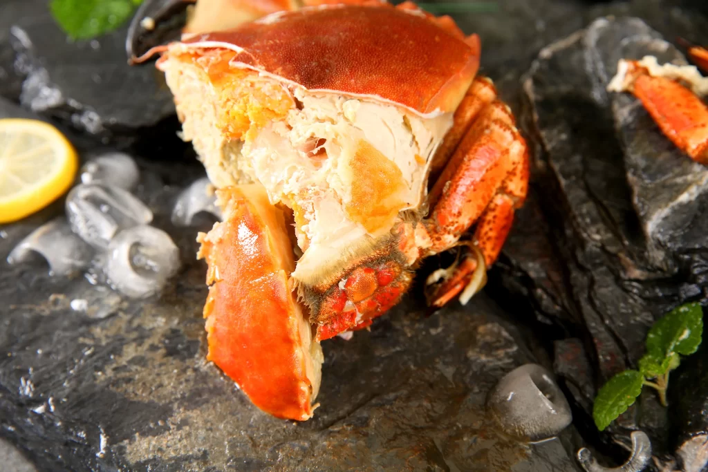 Crab Steamed Red Shell Ice