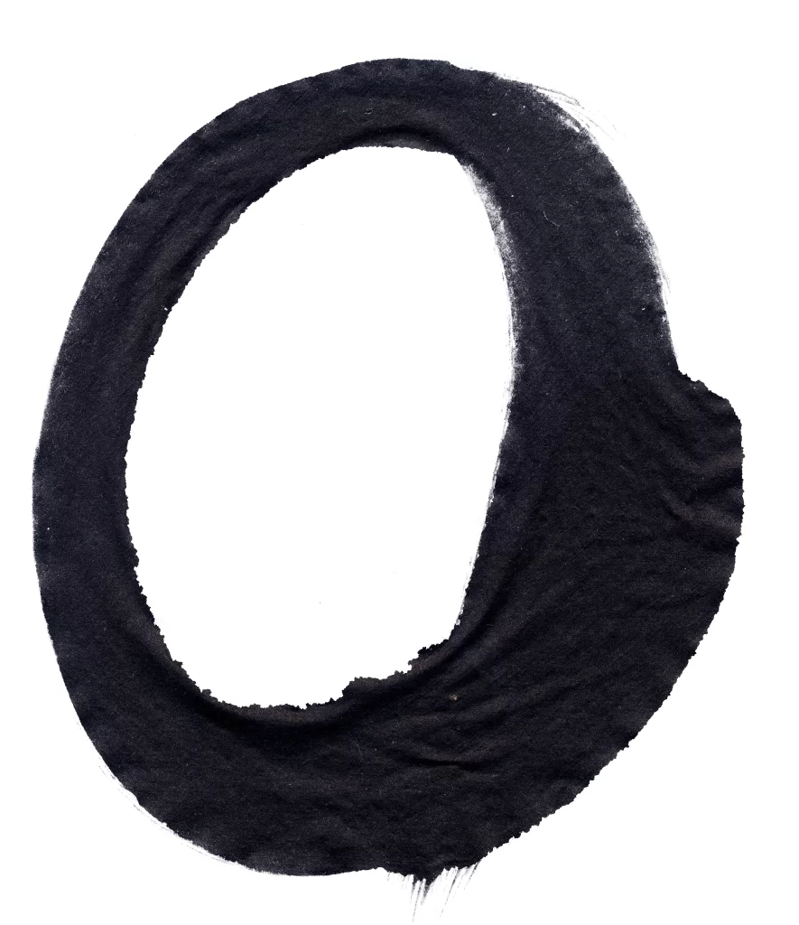 Dark Black Circular Flowing Texture