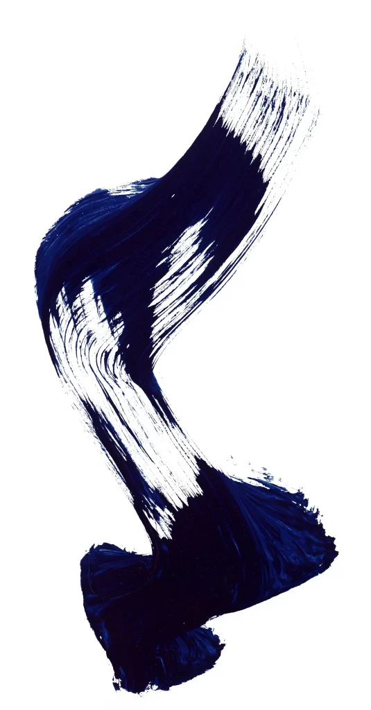 Dark Blue Flowing Curved Dynamic Fluid Abstract