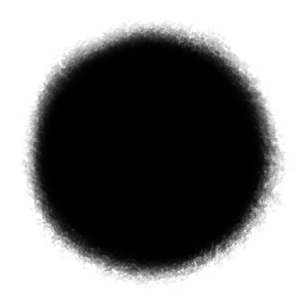 Dark Circle Fuzzy Edge Gradient Grayscale Soft