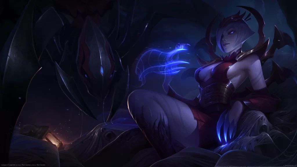 dark fantasy mystical glowing ethereal armor creature