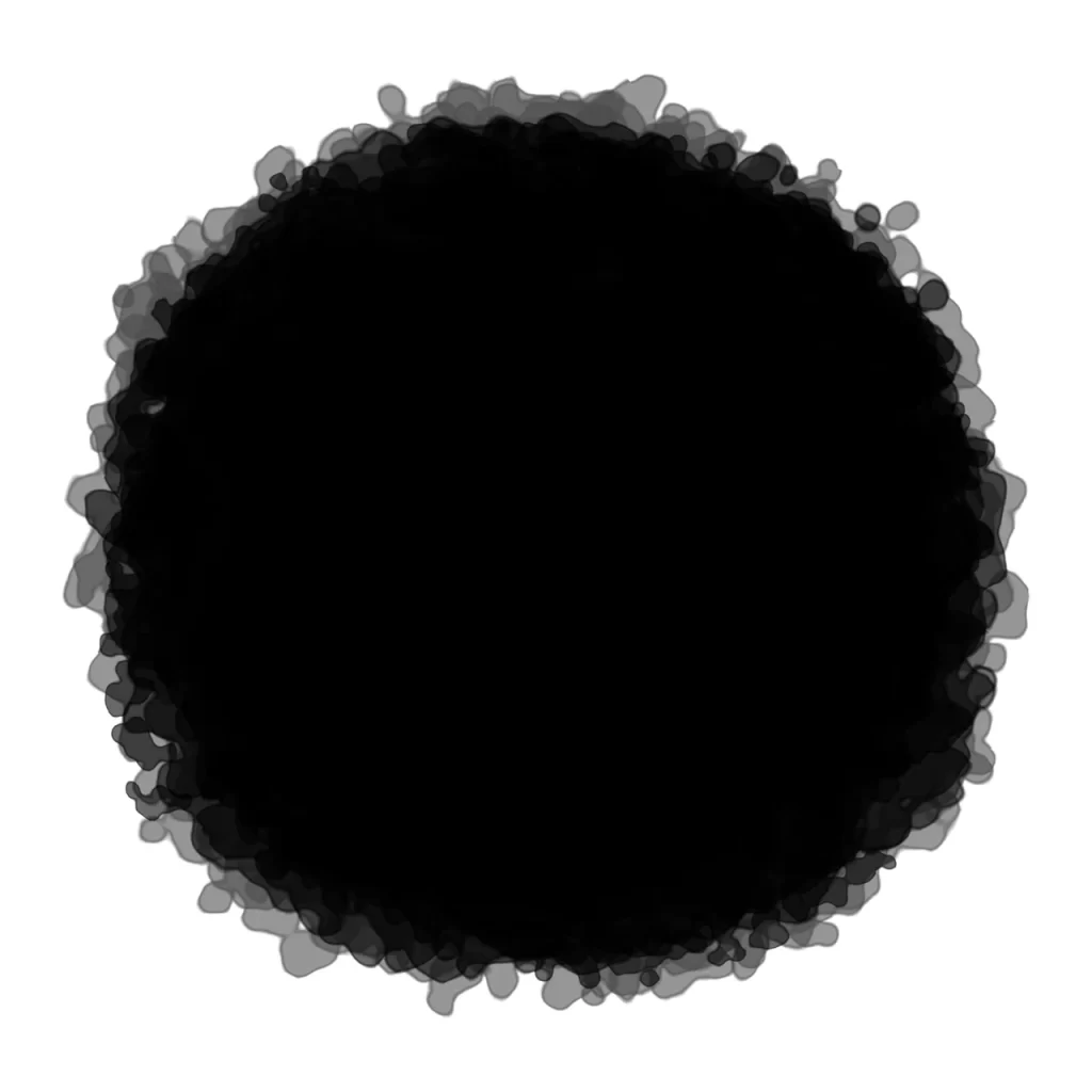 Dark Grayscale Circular Blended Soft