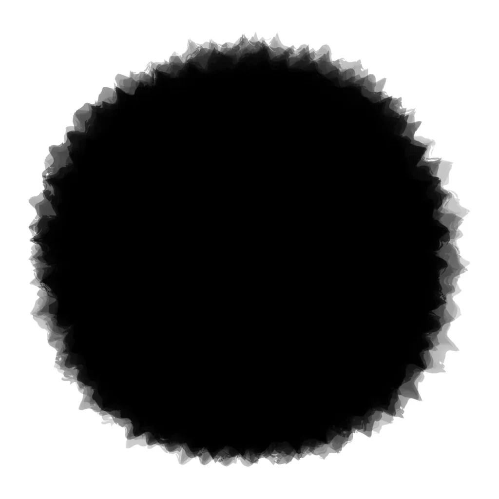 Dark Grayscale Circular Texture Sharp Edges