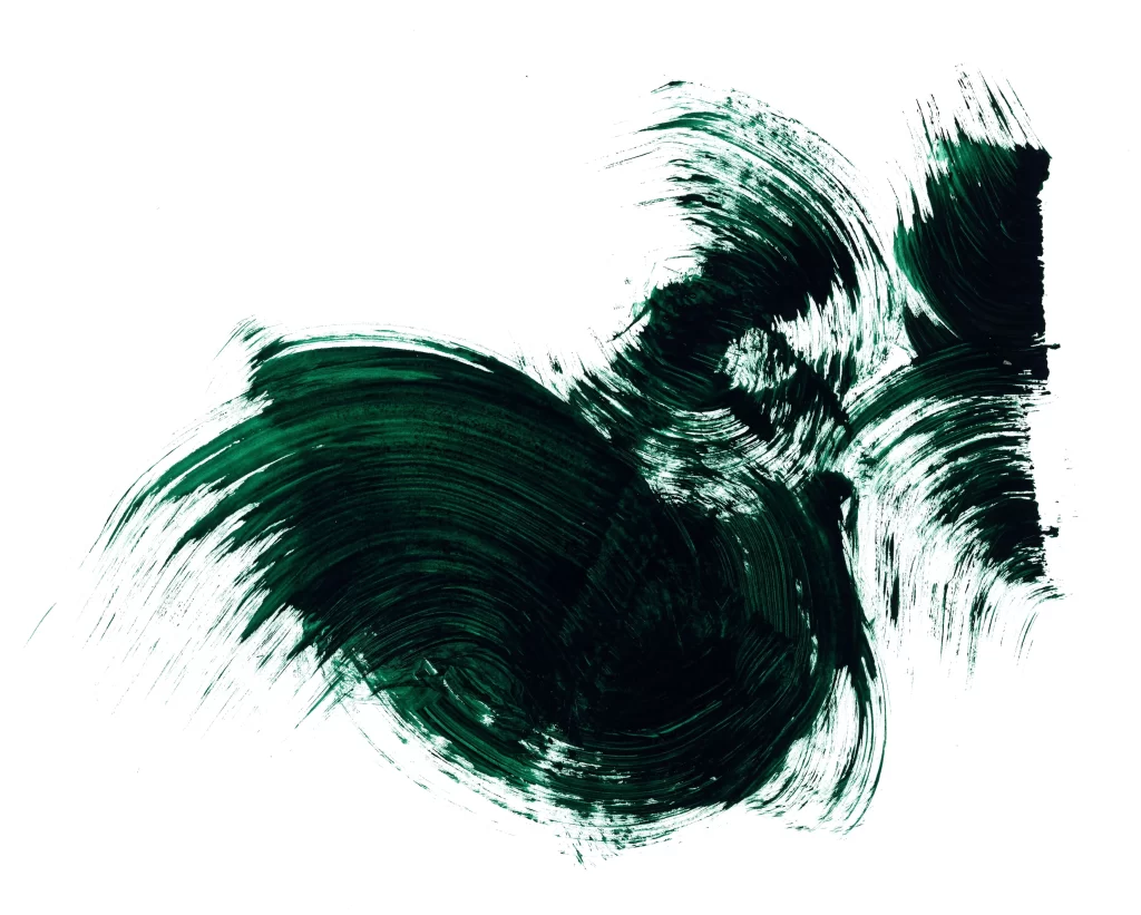 Dark Green Swirls Flowing Texture Organic Abstract