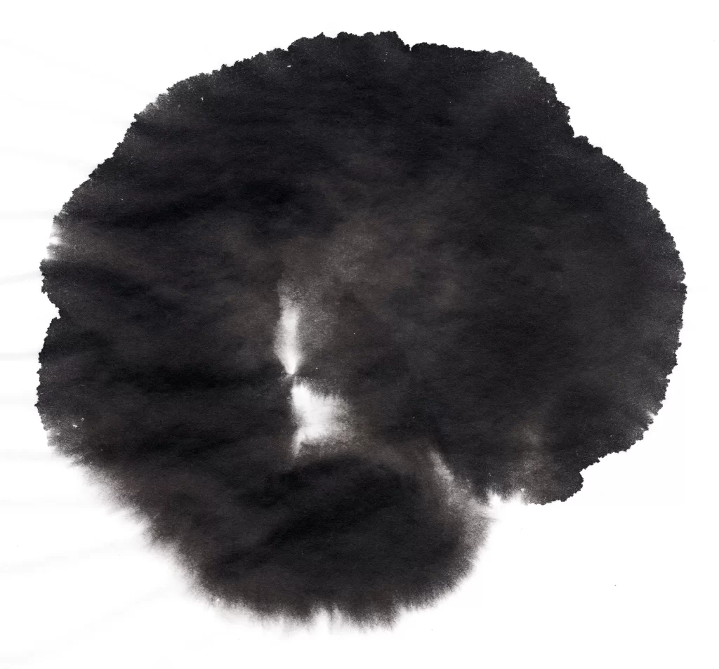 Dark Ink Wash Gradient Blended Circular