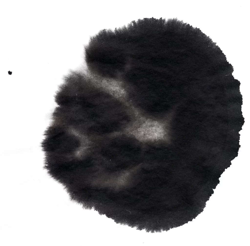Dark Ink Wash Gradient Blended Circular Soft