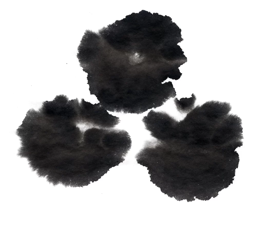 Dark Ink Wash Gradient Blended Soft