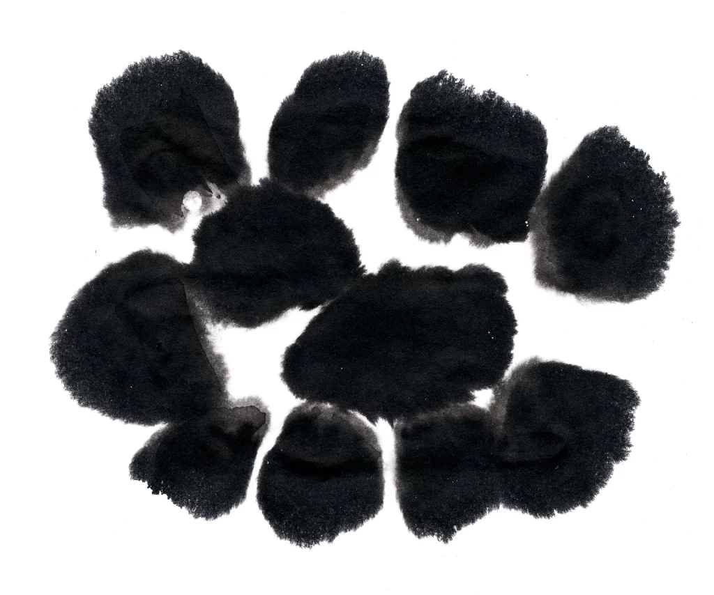 Dark Ink Wash Gradient Blended Soft