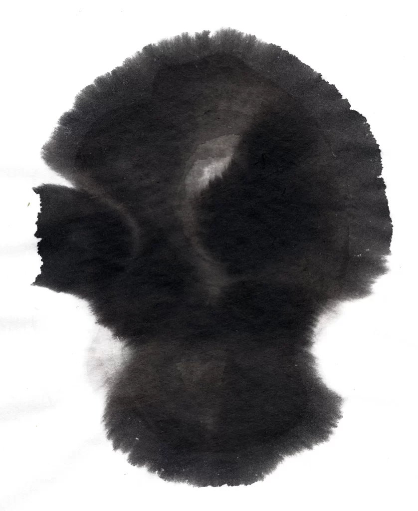 Dark Ink Wash Gradient Blended Soft