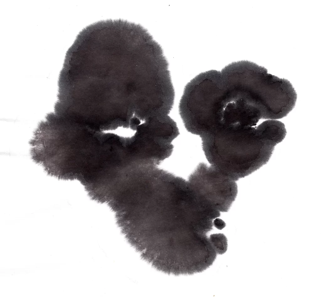 Dark Ink Wash Gradient Dense Flowing