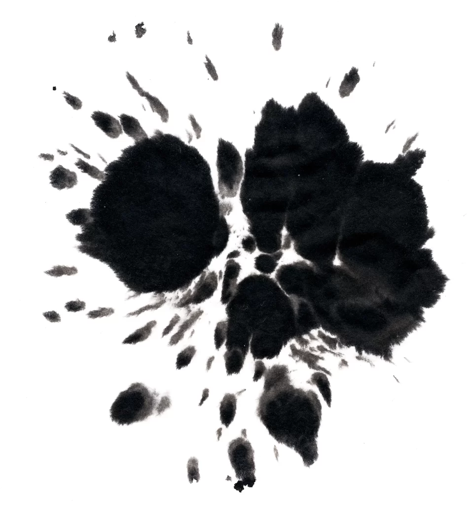 Dark Ink Wash Gradient Dense Textured