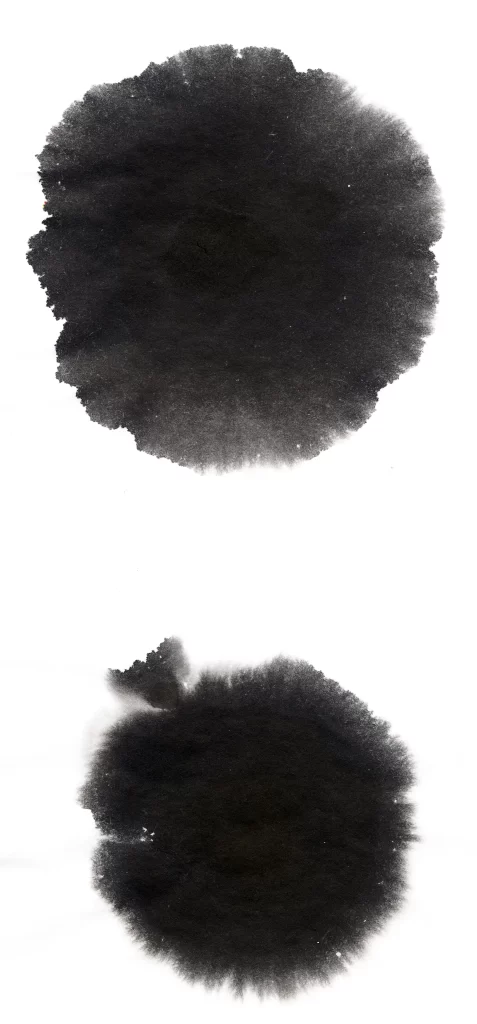Dark Ink Wash Gradient Flowing Circular Dense
