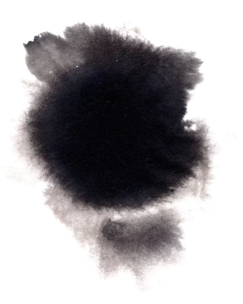 Dark Ink Wash Gradient Flowing Dense