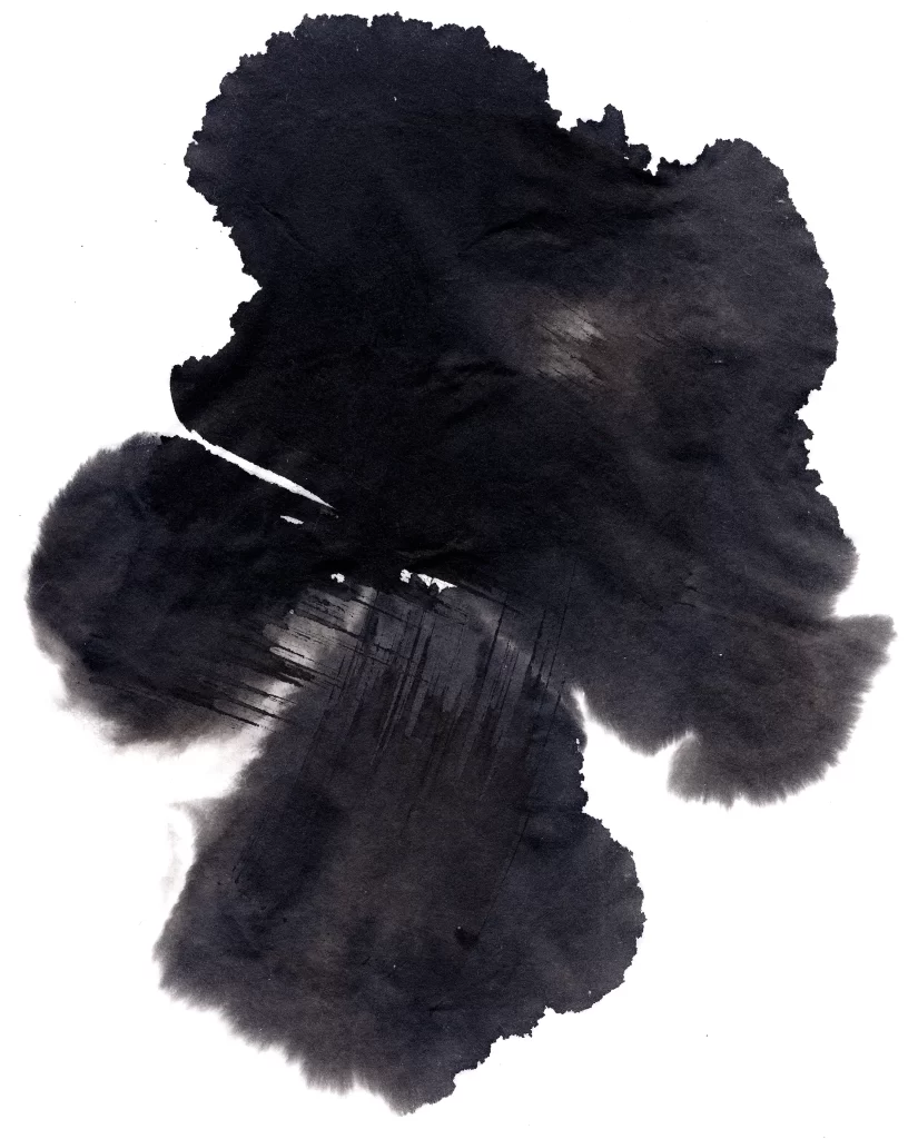 Dark Ink Wash Gradient Flowing Dense