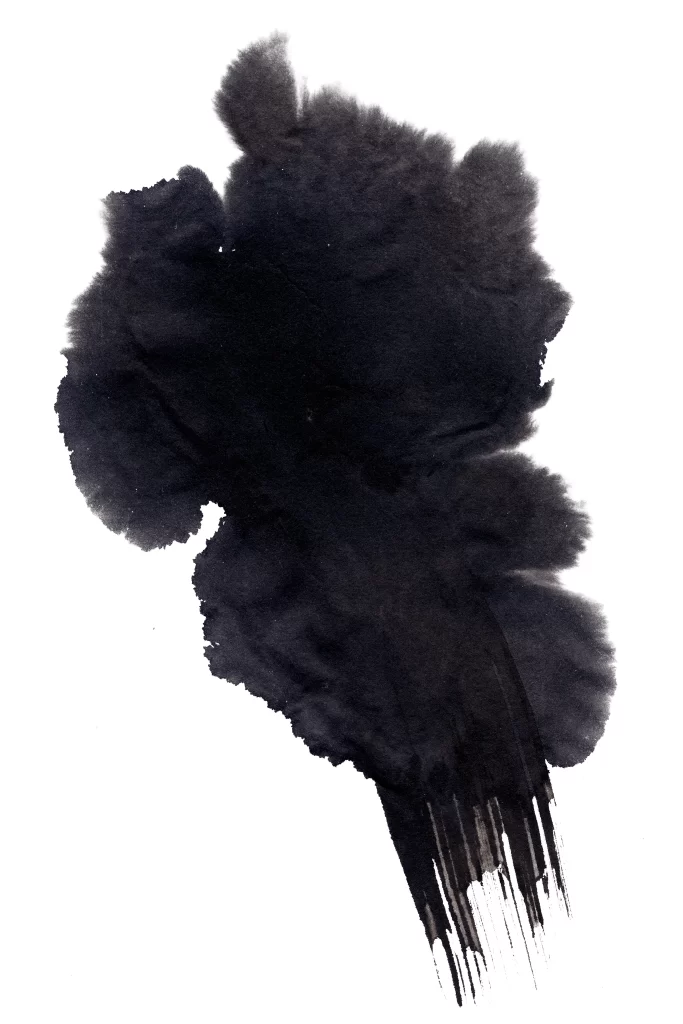 Dark Ink Wash Gradient Flowing Dense