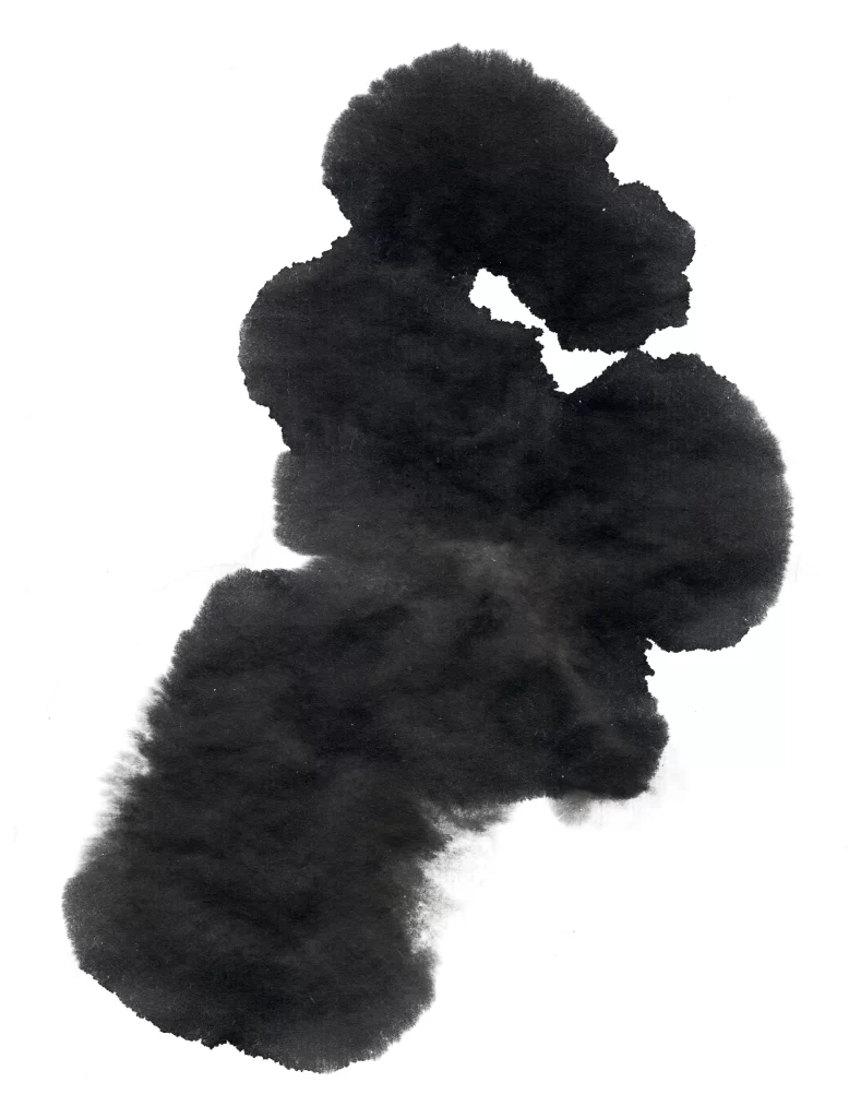 Dark Ink Wash Gradient Flowing Dense