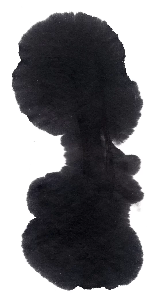 Dark Ink Wash Gradient Flowing Dense