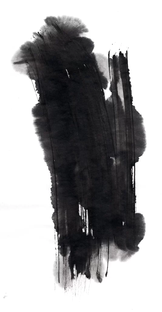 Dark Ink Wash Gradient Flowing Vertical Sharp