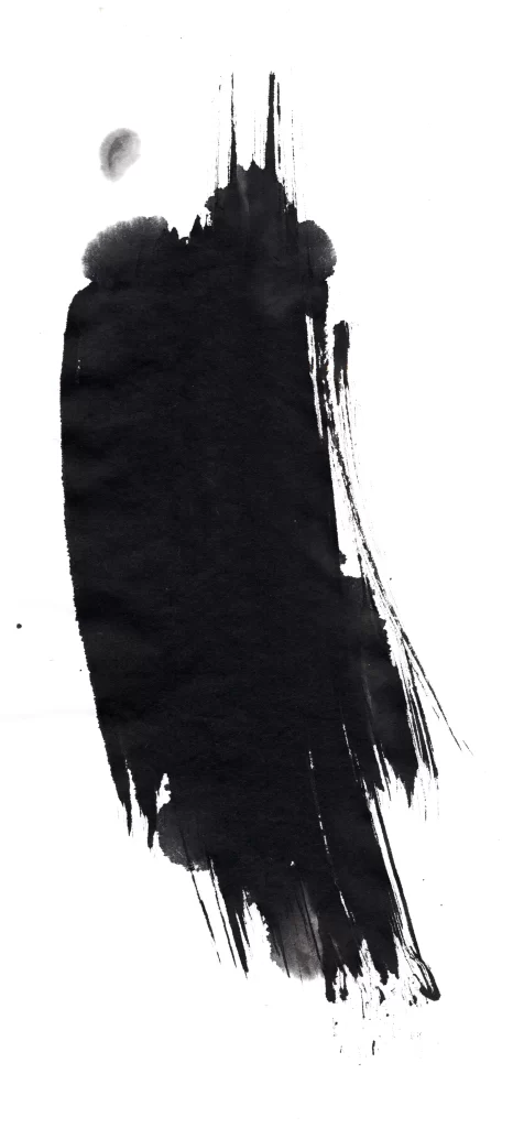 Dark Ink Wash Gradient Flowing Vertical Sharp