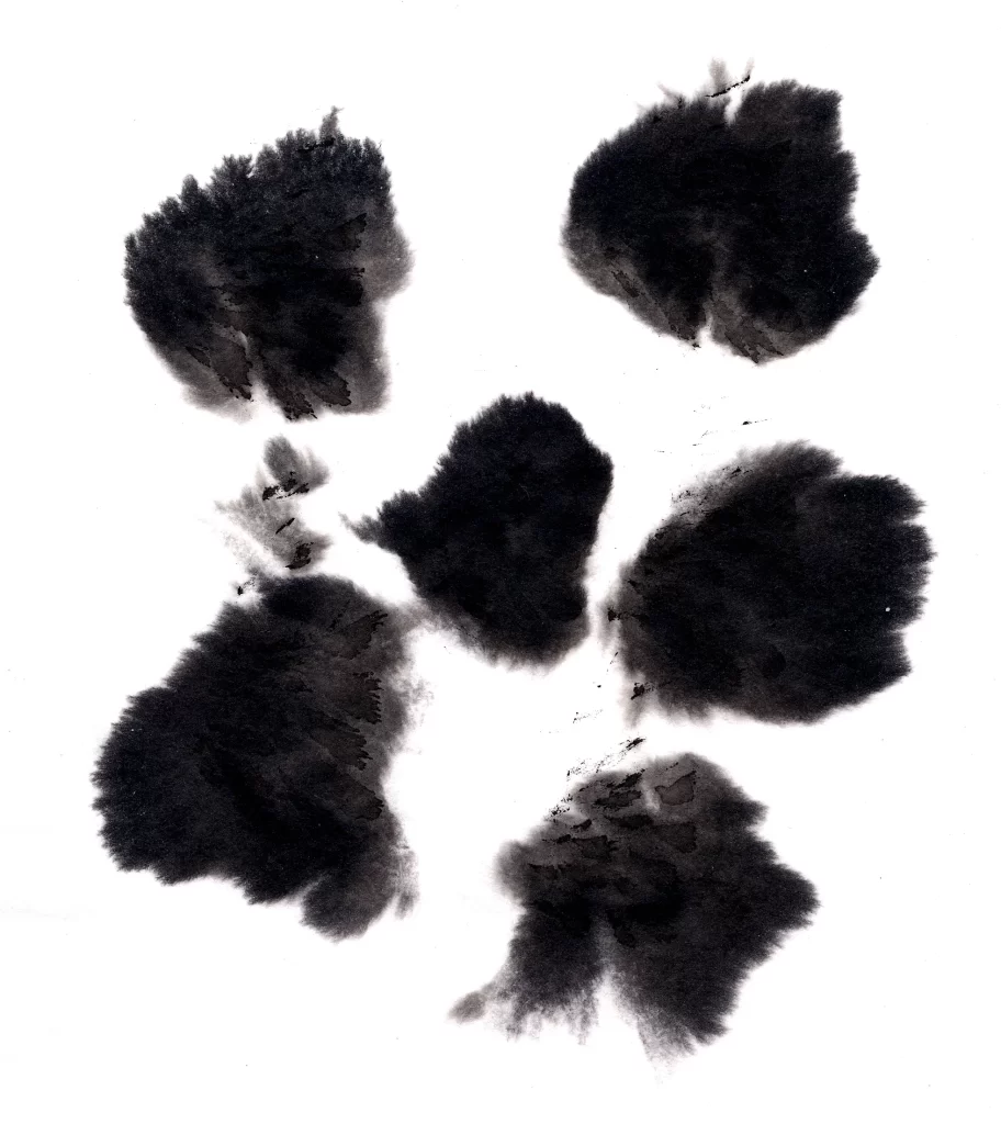 Dark Ink Wash Gradient Soft Flowing