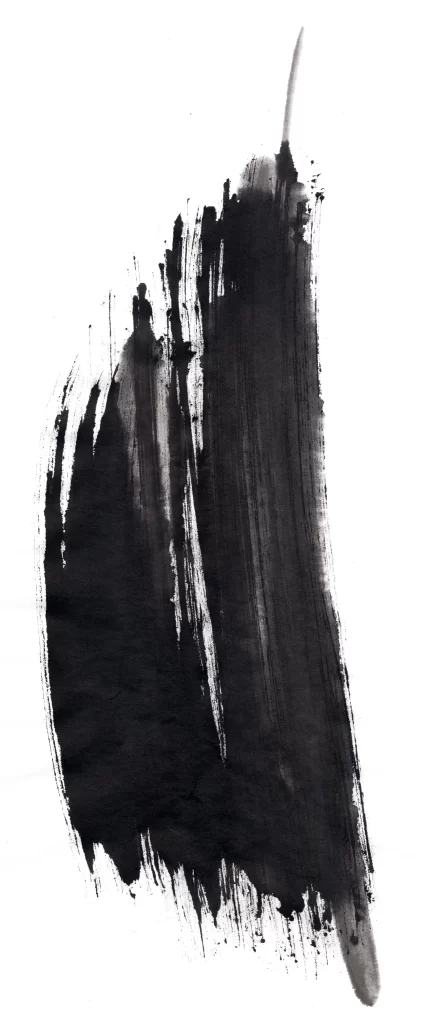Dark Ink Wash Gradient Vertical Flowing