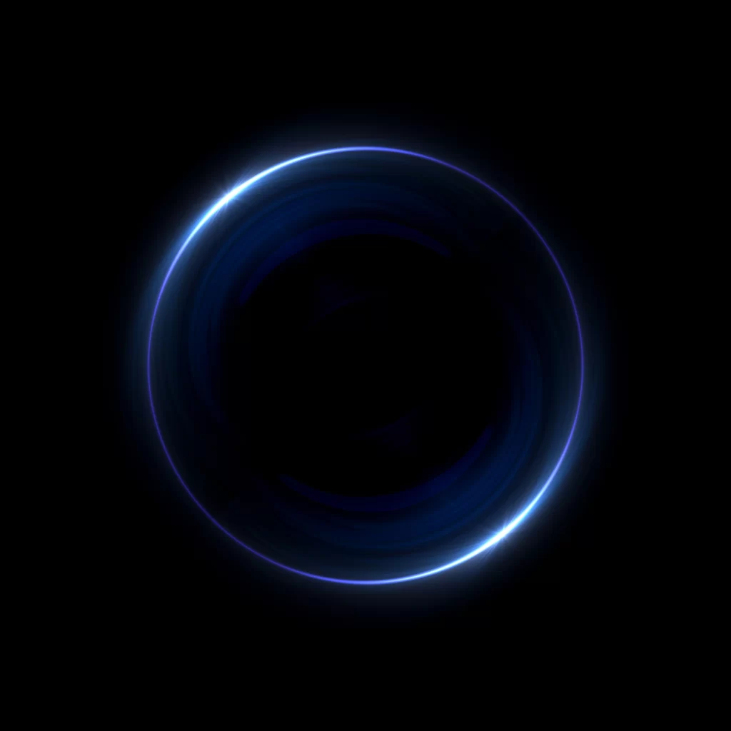 Darkness Blue Glow Circular Motion Abstract