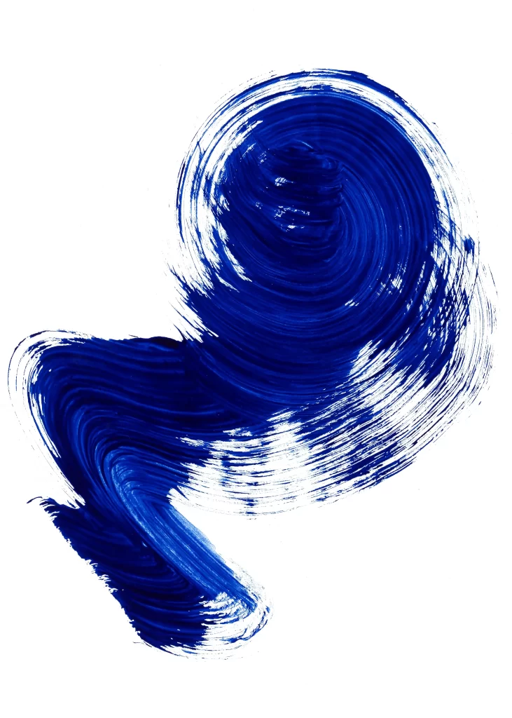 Deep Blue Swirl Flowing Dynamic Fluid Abstract
