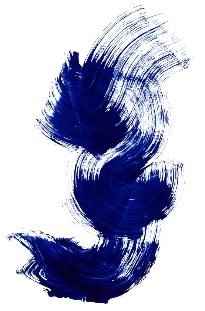 Deep Blue Swirls Dynamic Flowing Spirals Fluidity
