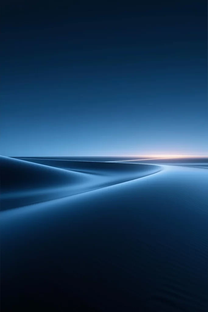 Desert Landscape Horizon Twilight Gradient