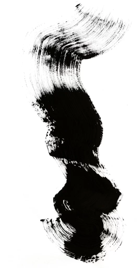 Dynamic Black Ink Flowing Gradient Textured Abstract