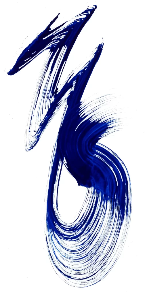 Dynamic Blue Swirls Fluid Motion Varied Thickness