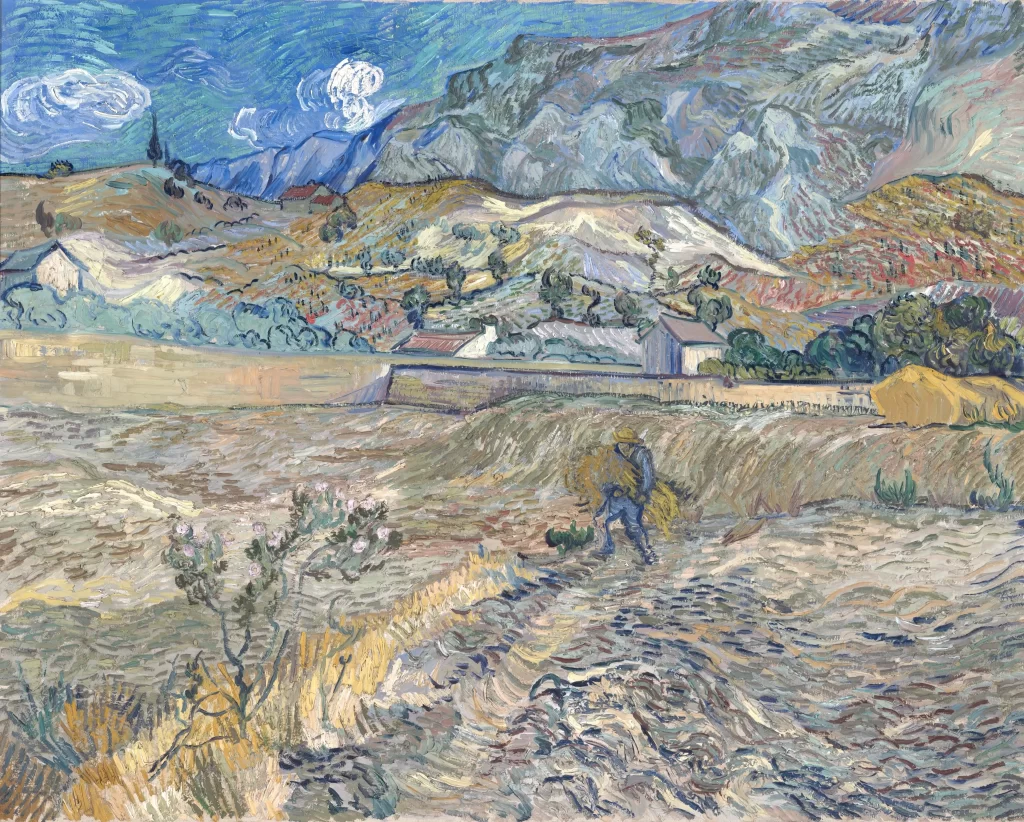 Enclosed Field with Peasant Van Gogh