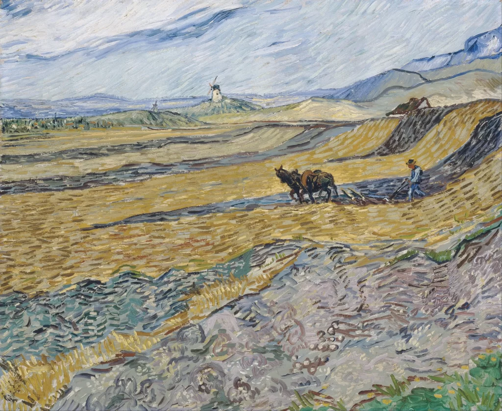 Enclosed Field with Ploughman Van Gogh