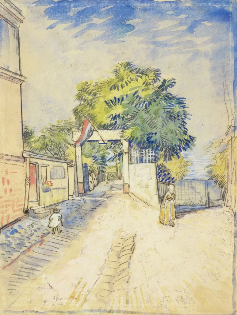 Entrance to the Moulin de la Galette Van Gogh
