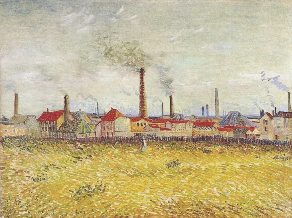Factories at Asnieres Seen from the Quai de Clichy Van Gogh