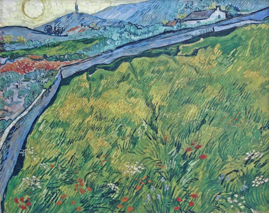 Field of Spring Wheat at Sunrise Van Gogh