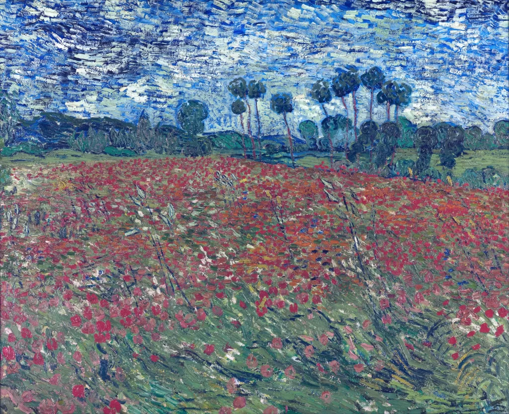 Fields with Poppies Van Gogh