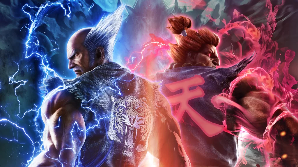 fighting characters energy clash action dynamic intense battle
