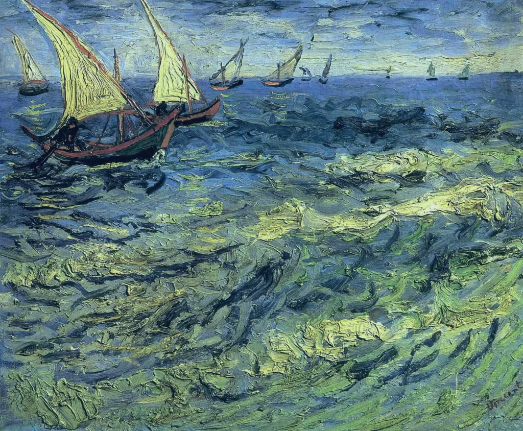 Fishing Boats at Sea Van Gogh