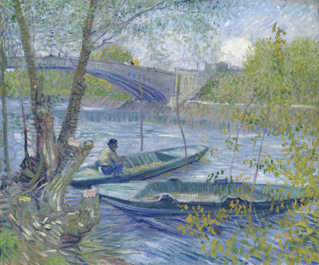 Fishing in the Spring Pont de Clichy Van Gogh