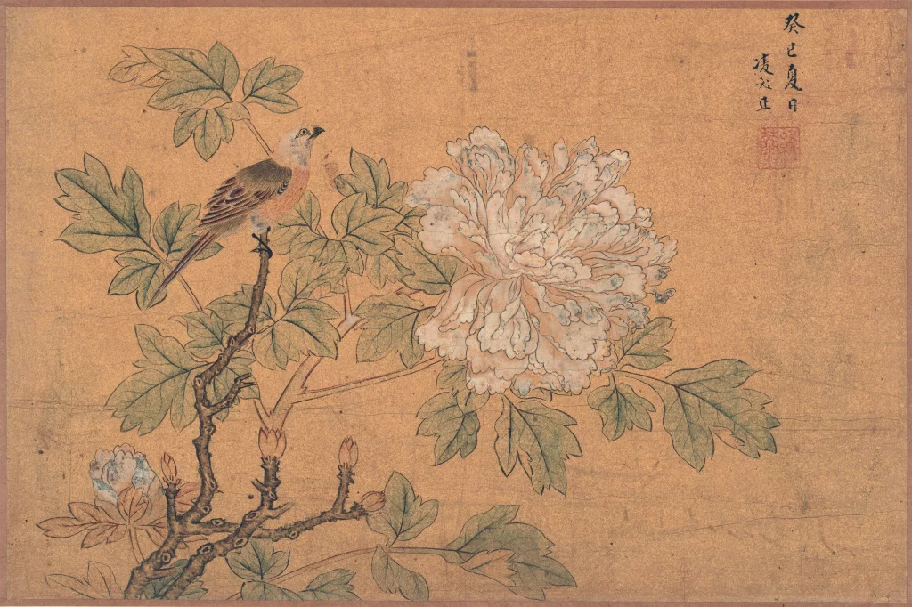 flowers birds color tranquil Wang Shimin