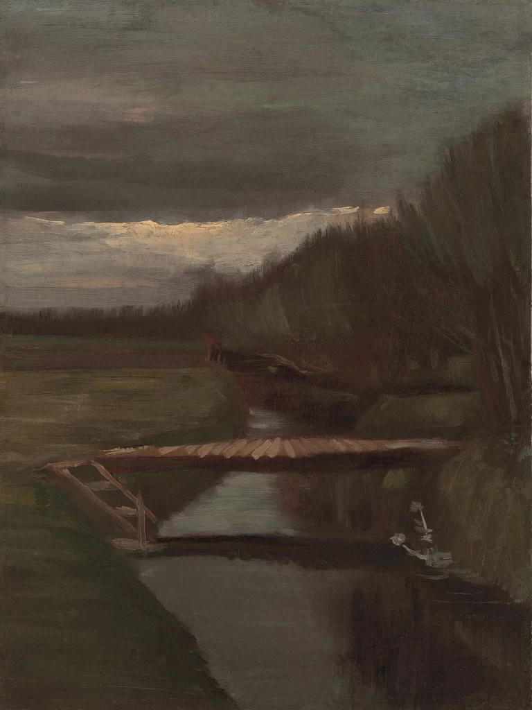 Footbridge over the Stream Van Gogh