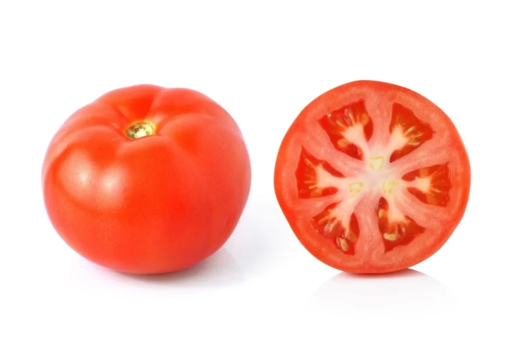 Fresh Red Tomato Round Juicy