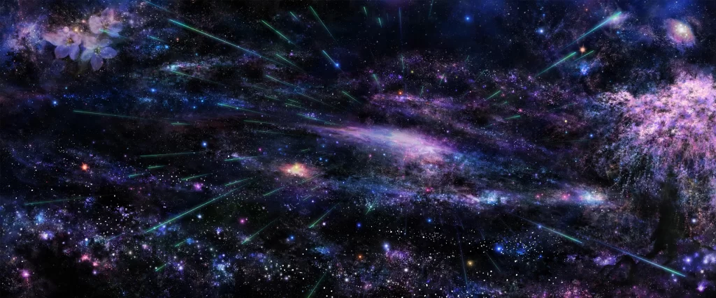 Galaxy stars cosmic nebula space vibrant