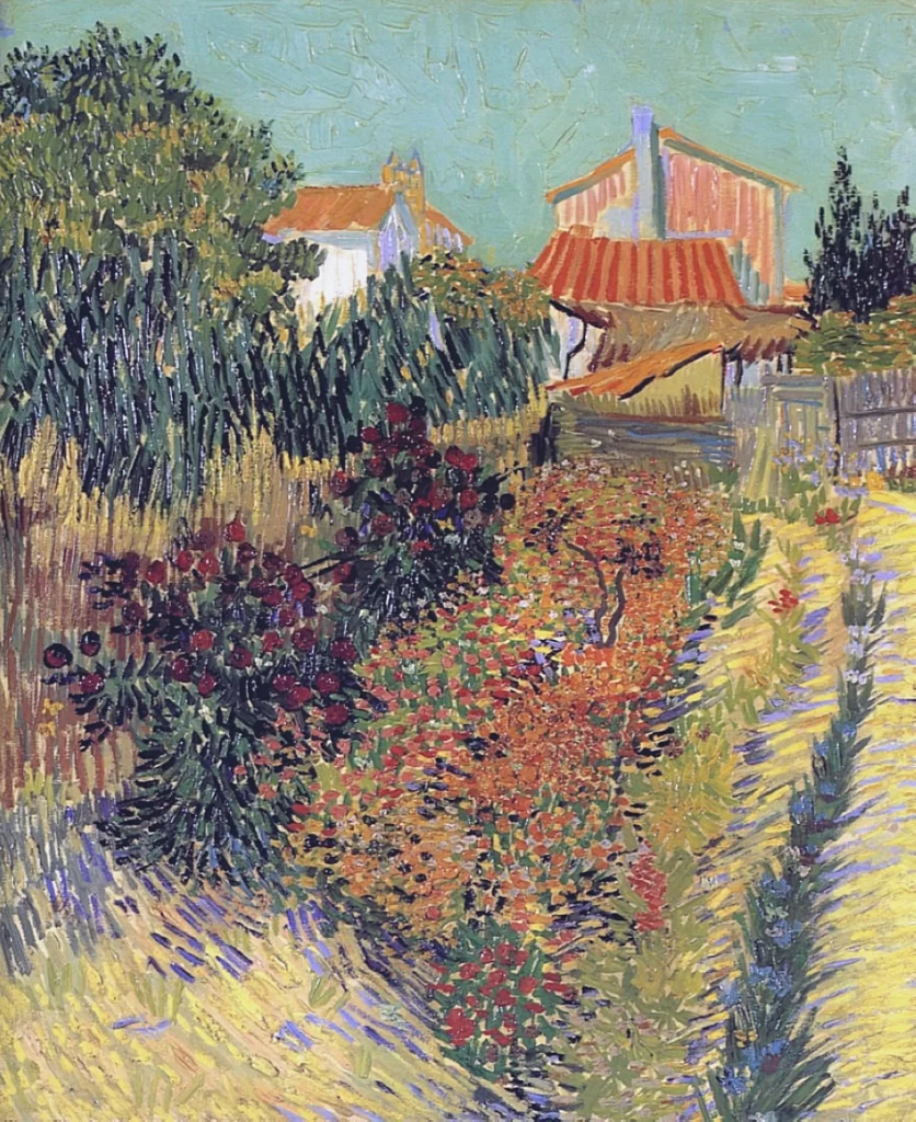 Garden Behind a House Van Gogh