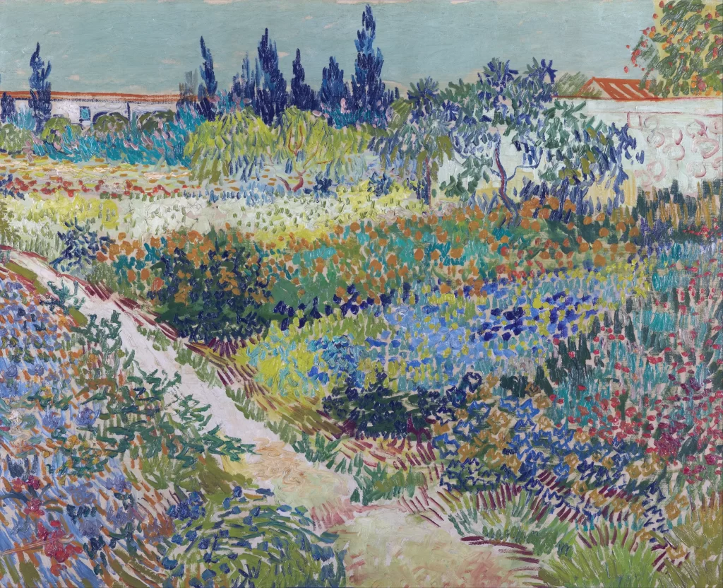 Garden with Flowers Van Gogh