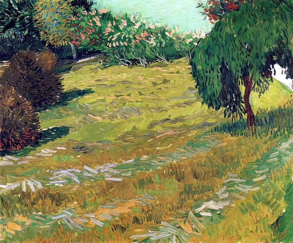 Garden with Weeping Willow Van Gogh