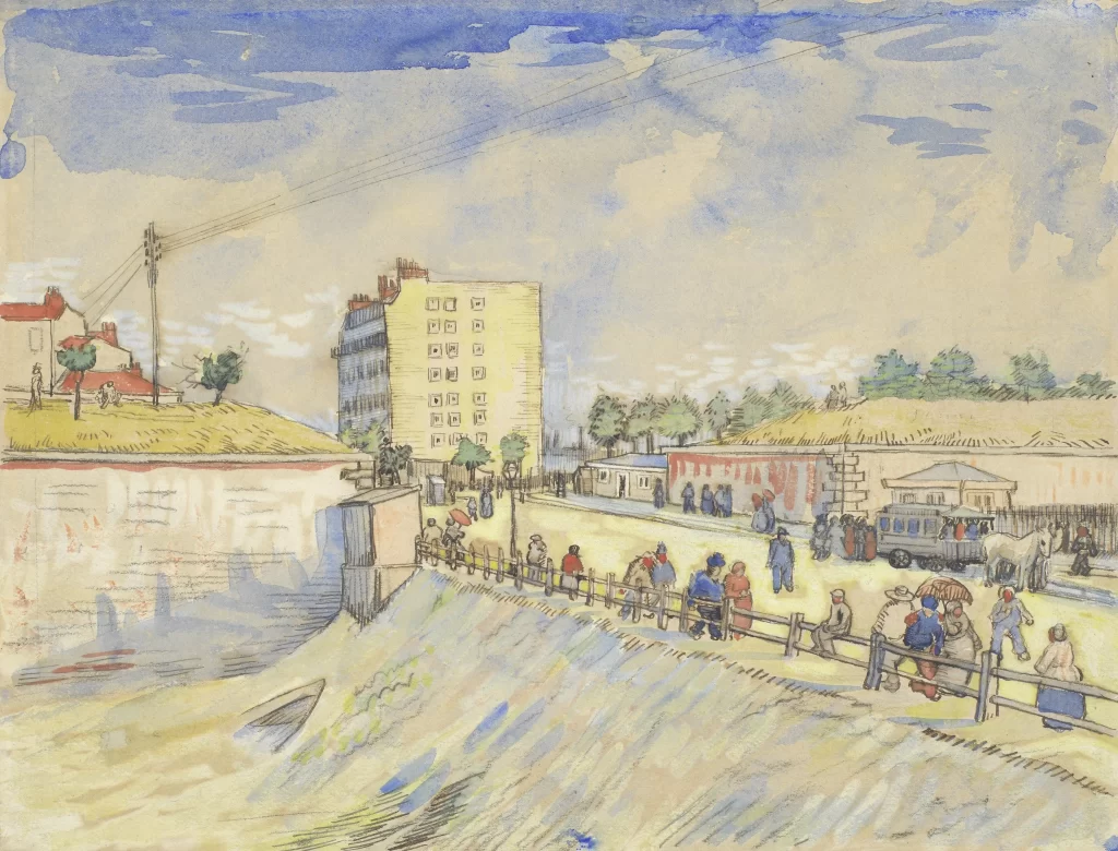 Gate in the Paris Ramparts Van Gogh