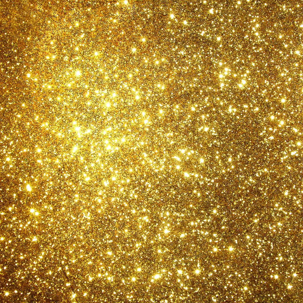 Golden Glittery Material Coarse Shimmering Texture
